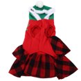 thumbnail image 2 of Vestido navideño para perros y gatos, cálido y ligero, de red a cuadros, para otoño e invierno, XXL, 2 of 14