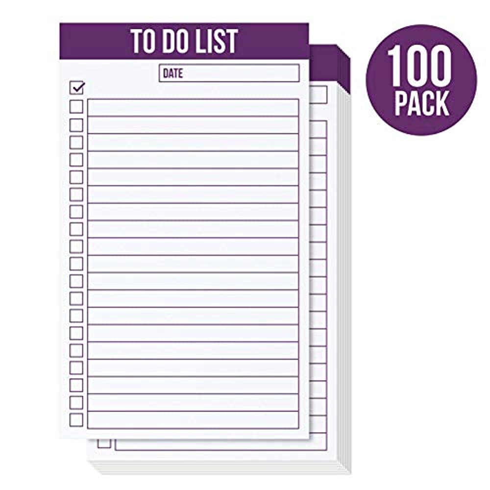 Jot & Mark To Do List 3 x 5 Inches Vertical Index Cards Purple (Pack