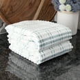 thumbnail image 6 of RITZ Royale Collection 100% Combed Terry Cotton, Oversized Kitchen Towel Set, 2-Pack, Check, Dew, 6 of 6