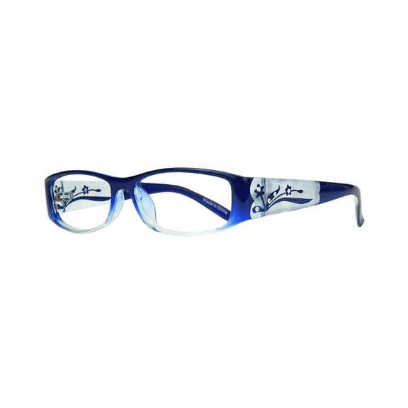 Eyebogo Kaylee Women Rectangular Reading Glasses, Blue, 2.50