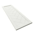 thumbnail image 6 of Ekena Millwork 12"W x 28"H True Fit PVC Single Panel Herringbone Modern Style Fixed Mount Shutters, Unfinished (Per Pair - Hardware Not Included), 6 of 8