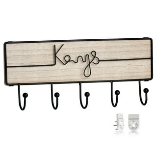 4 Hook Wall Mounted Key Holder Rack for Entryway, Kitchen, Bedroom –  Organize Car Keys, House Keys, Small Accessories and Jewelry 