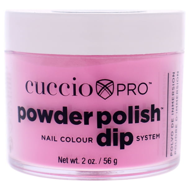 Sistema de inmersión para esmalte de uñas en polvo Pro Powder Polish - Bright Neon Pink de Cuccio Colour para mujeres - 1,6 oz de polvo para uñas Cuccio Pro Powder Polish Nail Colour Dip System - Bright Neon Pink Nail Powder Dama 2 oz