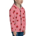 thumbnail image 5 of Rocae Strawberries for Zip Up Hoodies for Teen Sweatshirt with Hood-Medium, 5 of 6