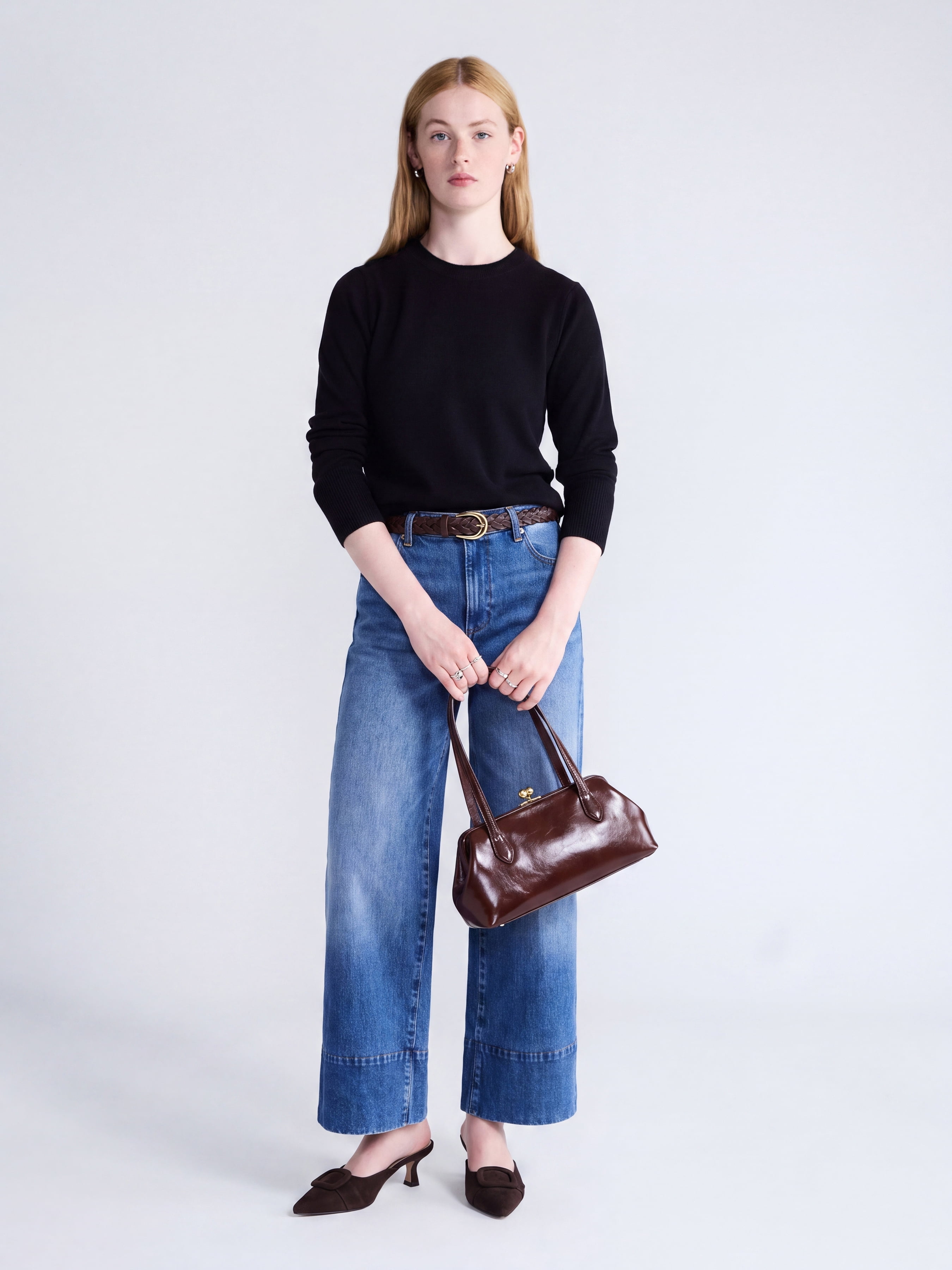 Free Assembly Women's and Women's Plus Cashmere Sweater with Long Sleeves, Sizes XS-4X