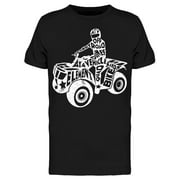 Atv Silhouette Off-Road T-Shirt Men -Image by Shutterstock, Male XX-Large