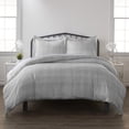 thumbnail image 2 of iEnjoy Home 3-PC Twin Soft Thatch Print Duvet Cover Set in Gray, 2 of 3