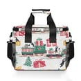 thumbnail image 7 of FORMRS Insulated Cooler Bag 24 Cans Capacity Soft Leakproof Lunch Box with Side Pockets, Christmas Train, 7 of 7