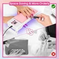 thumbnail image 5 of lishumei Hand Pillow Nail Lamp, 72W UV Light for Nails Nail Dryer Gel Nail Polish Curing LED UV Light with 3 Timers for Fingernail Toenail Salon, 5 of 7