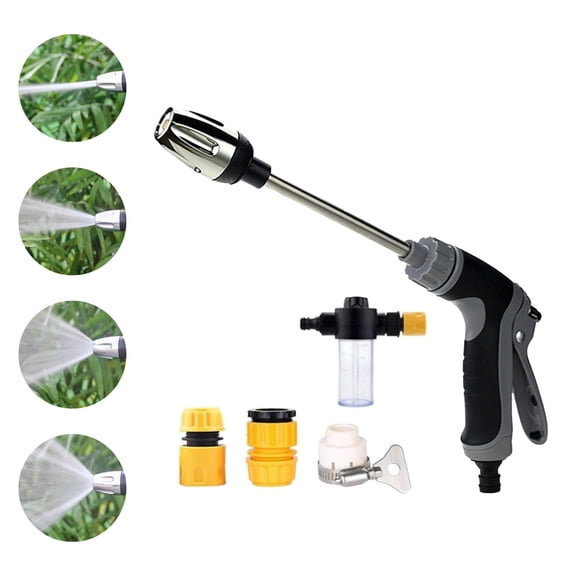 Pressure Washer 15x More Powerful Than Hoses, Handheld High Pressure Washer, with 360° Rotating for Three Spray Modes with Foam Pot, Effortless Dirt & Stain Removal