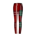 thumbnail image 3 of Posijego Women Plaid Print Workout Leggings Soft Stretchy Butt Lift High Waist Yoga Leggings Slim Tights, 3 of 5