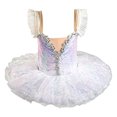 thumbnail image 5 of HAYIMI Girls Tutu Dress For Ballet Dance Performance Practice Cute Partywear V-Neck Toddler Kids Children Adorable Dresses, 5 of 7