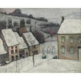 thumbnail image 3 of Victor Charreton 24x20 Black Modern Framed Museum Art Print Titled - Murol in the Snow (C. 1920), 3 of 5