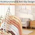 thumbnail image 6 of Multifunctional Foldable Clothes Hanger with 11-Hole, Multi-Functional Foldable Clothes Hanger Home, 360° Rotation Hooks, Space Saving, Wardrobe Organizer for Shirts Coats Pants, 6 of 8