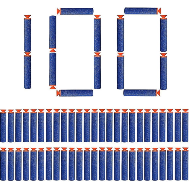 100 piezas dardos de recarga de espuma YONGSHENG 7,2 cm compatibles con Nerf N-Strike