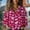 Hot Pink, variant on Valentine Button Down Shirts for Women Womens Button Down Blouse Loose Fit Heart Print Womens Long Sleeve Tops Heart Blouses Dressy Casual Love Heart Valentines Day Gifts (S-XXL)