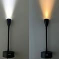 thumbnail image 4 of 3W LED Luz de lectura 12V-24V Aluminio Mini táctil regulable Lámpara de noche Negro 3000K Cola Lampara de lectura, 4 of 5