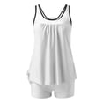 thumbnail image 2 of MSJUHEG Two Piece Swimsuit,Retro Swimsuit for Women,High Waisted Swimsuits for Women,Plus Size Bathing Suit for Women,Shorts Swimsuits for Women,Tankini Sets for Women, White M, 2 of 7