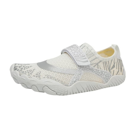 

Walking Sneakers for Women Wide Width Couples Slip On Elastic Casual Sneakers Men and Women Wading Five Toe Shoes Room Beach Snorkeling Shoes Diving Shoes Female Womens Sneakers Shoes(White 7.5)