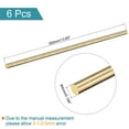 thumbnail image 2 of Uxcell 4mm Diameter 352mm Length Brass Solid Round Rod for DIY Craft 6 packs, 2 of 4