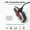 thumbnail image 3 of Bike TailLight Compact Size Night Cycling Light Dual-Color Bicycle Tail Light RainProof Bike Rear Lamp USB Rechargeable Remote Control Turn Signal Bicycle TailLamp, 3 of 8