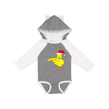 

Inktastic Santa Cap Flute Chick Gift Baby Boy or Baby Girl Long Sleeve Bodysuit