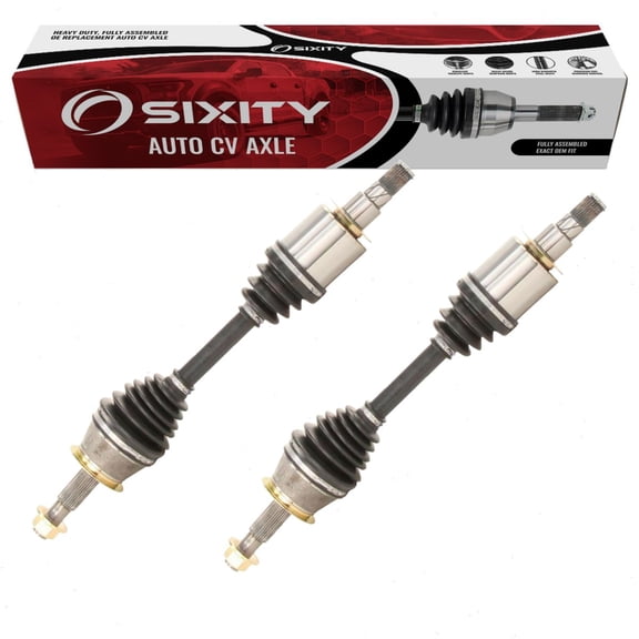 Sixity Auto 2 pc Front CV Axle Kit compatible with Nissan Xterra 2005-2015 - Pair Left Right Driver Passenger Complete Axle Shaft Assembly