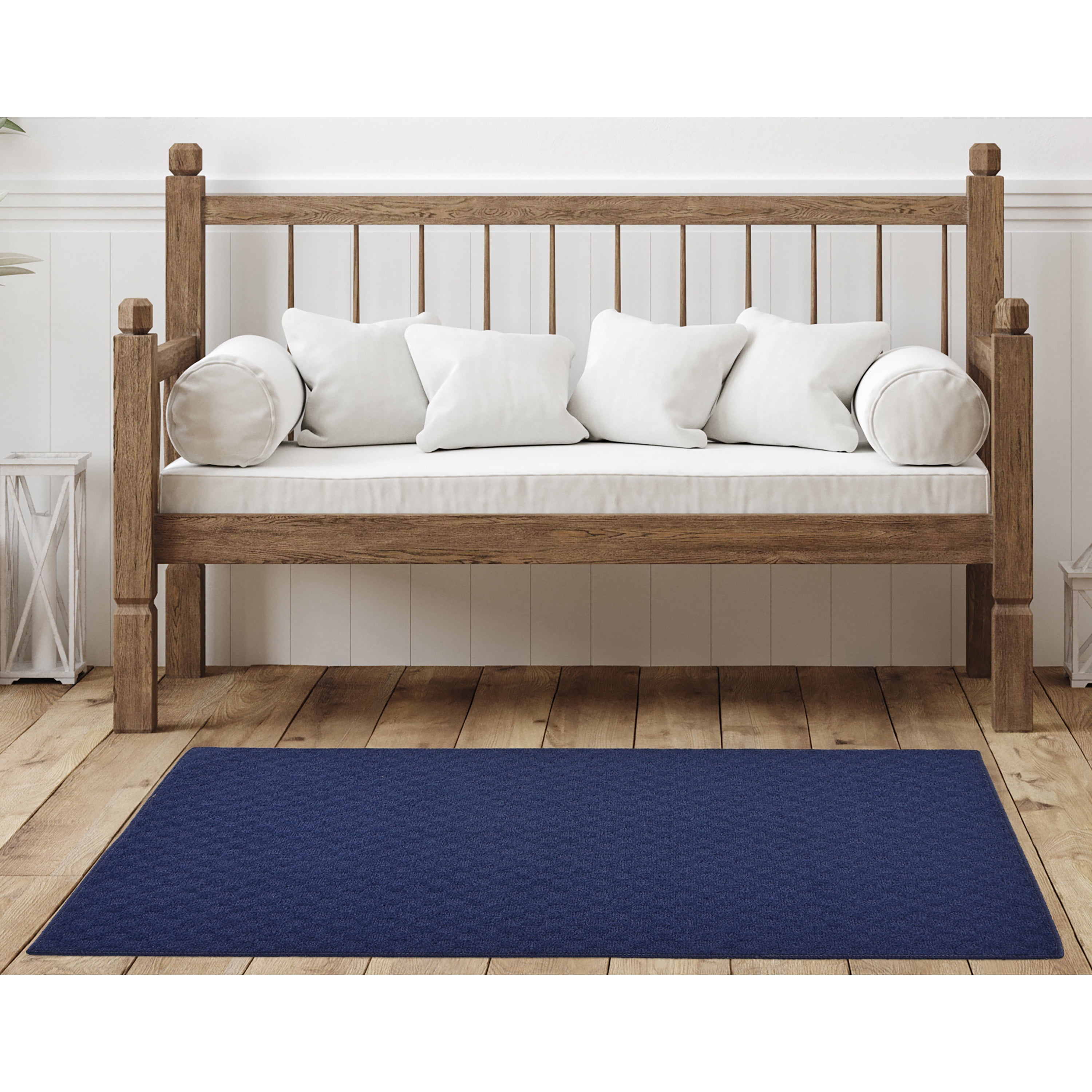 Garland Rug Medallion Navy Indoor Area Rug, 4' x 6'
