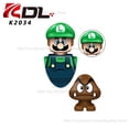 thumbnail image 1 of Anime Super Bros bloques Luigi mini figuras de juguete de acción Juguetes de bloques de construcción ladrillos ensamblar juguetes regalos para niños KDL805 CY8001 Dengxun unisex, 1 of 2