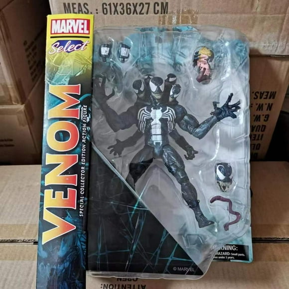 Dst Multi-Head Venom Genuine Marvel'S Finest 7 Inch Action Figure Model Toy Deadly Guardian Action Figure Collection Decoration