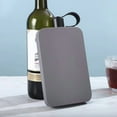 thumbnail image 5 of 500ml StainlessSteel Hip Flask,Portable,Leakproof Outdoor Travel Flask for Alcohol,Outdoor Travel StainlessSteel Flask A,1 * Stainless Steel Hip Flask,Black, 5 of 5