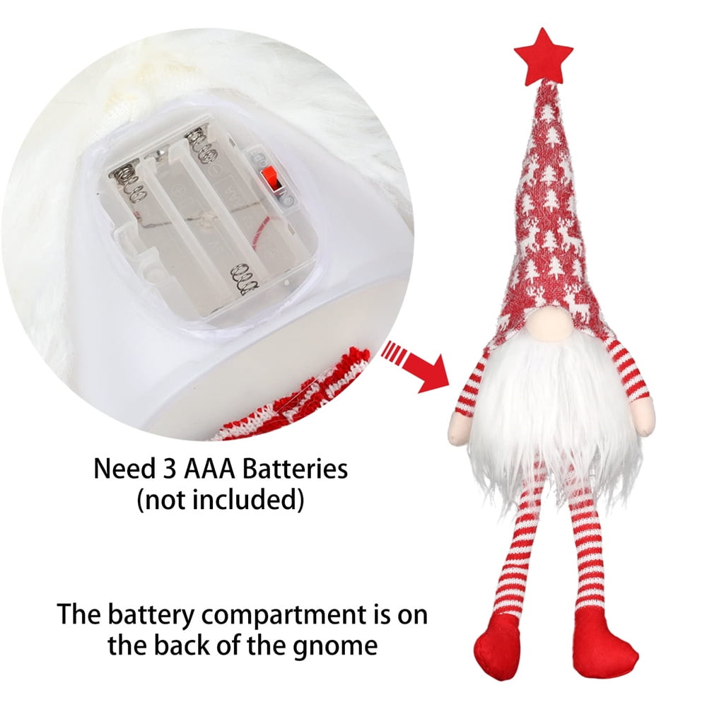 Buy RAPHARY Christmas Tree Topper with Lights,Gnome Tree Topper Lighted