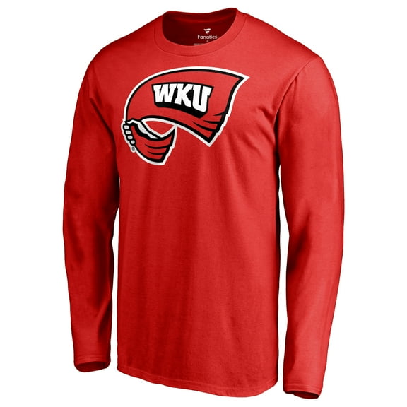 Men's Red Western Kentucky Hilltoppers Primary Team Logo Long Sleeve T-Shirt