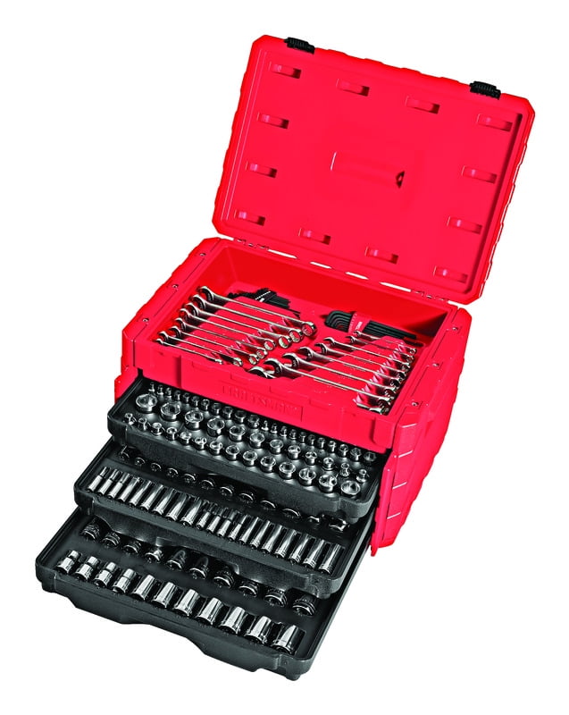Craftsman 1/4, 3/8 and 1/2 in. drive Metric and SAE 6 and 12 Point Mechanic's Tool Set 224 pc. - Case Of: 1; Each Pack Qty: 224; Total Items Qty: 224