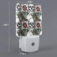 thumbnail image 2 of Fotbe Skulls Roses Luz Nocturna LED, Luz de Noche con Sensor de Luz Natural de Anochecer a Amanecer, Se Enchufa a la Pared, Blanco Cálido 0.5W-UK, 2 of 7