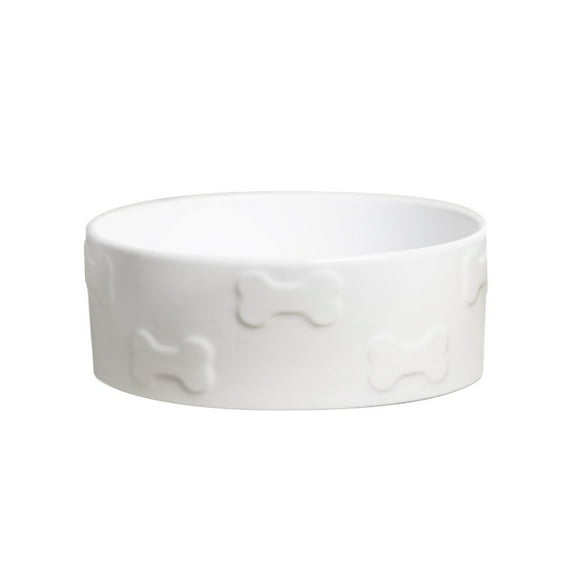 Park Life Designs 8.5" Large Pet Bowl | Manor (White)