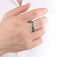 thumbnail image 4 of Bague Rotative 3 Couleurs Bague en Acier Titane pour Hommes Femmes, 4 of 5