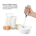 thumbnail image 3 of Espumador de leche eléctrico de acero inoxidable, mezclador de bebidas portátil de alta velocidad para hacer espuma, 3 of 11
