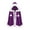 Purple, variant on Christmas Halloween Cape for Everyone Solid Color Hooded Cloak Santa Xmas Velvet Hooded Cape Robe for Party