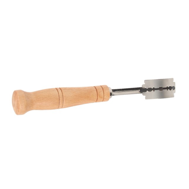 Cuchillo de Pan, Pan Firadora Finless Diver Manija Cómoda de Acero inoxidable 4 HOJA DE REEMPLAZO PARA HORNEAR EL HOGAR