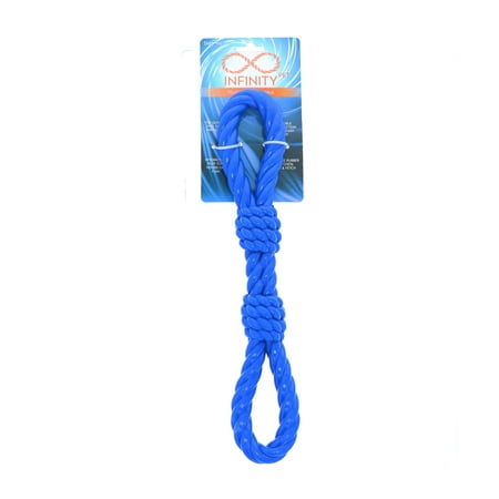 Infinity Dog Toys TPR Rope Chew and Tug Toy, Double Knot
