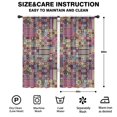 thumbnail image 2 of Blackout Kids Curtains,Multicolor Ethnic Patchwork Pattern Childrens Insulated Curtains Set Of 2,Bedroom Essentials,Toddler Room Decor 42x84in(106x213cm), 2 of 5