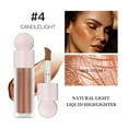 thumbnail image 2 of Xihbxyly Líquido de Alto Brillo con Color, Iluminador Corporal Seductor, Emulsión Radiante para Rostro y Piel, Ilumina La Clavícula y Los Rasgos, Uso Corporal y Facial, Glamour Playero, 7,5 Ml, Cobre, 2 of 4