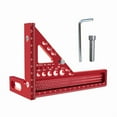 thumbnail image 6 of Extended 3D Multi-Angle Measuring Ruler Woodworking Square Protractor W/Dowel Pin,Miter Triangler Layout Measuring Tool,1 * triangle ruler,Red, 6 of 7