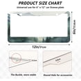 thumbnail image 4 of GZHJMY 2 Pcs License Plate Frame Mountain Forests License Plate Cover Universal Aluminum US Car Tag Frame with 2 Holes and Screws for Front & Back License Plate Decorative, 4 of 7
