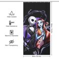 thumbnail image 2 of The Nightmare Before Christmas Rideau de Douche Décoratif Rideau de Bain Imperméable en Polyester avec 12 Crochets, 2 of 7