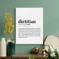 thumbnail image 2 of Dietitian Definition Print Canvas Wall Art Office Decor Modern Dietitian Painting Canvas Poster Framed Ready to Hang Artwork Nutritionist Gift, 2 of 4