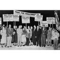 thumbnail image 2 of Dalton Trumbo (1905-1976) Surrounded By Supporters With Signs History (24 x 18), 2 of 2