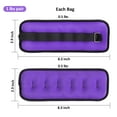 thumbnail image 7 of Vaupan Ankle/Wrist Weights, Small Leg Arm Hand Cuff Weights for Women Kids, Exercise Equipment with Adjustable Straps for Fitness Gym Dancing Walking Jogging Gymnastics Aerobics (1 Pair, 1lb), 7 of 7