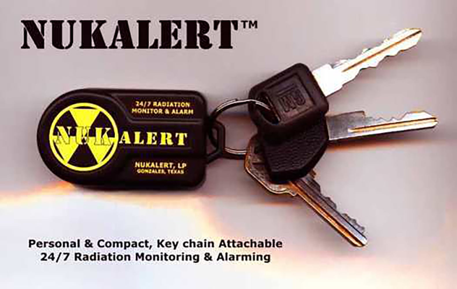 NukAlert Radiation Detector & Alarm Keychain | Real-Time Nuclear Radiation Monitor with Audible Alerts | Compact Emergency Prep Tool | Made in USA